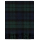 Lambswool Blanket - Black Watch Modern Tartan 